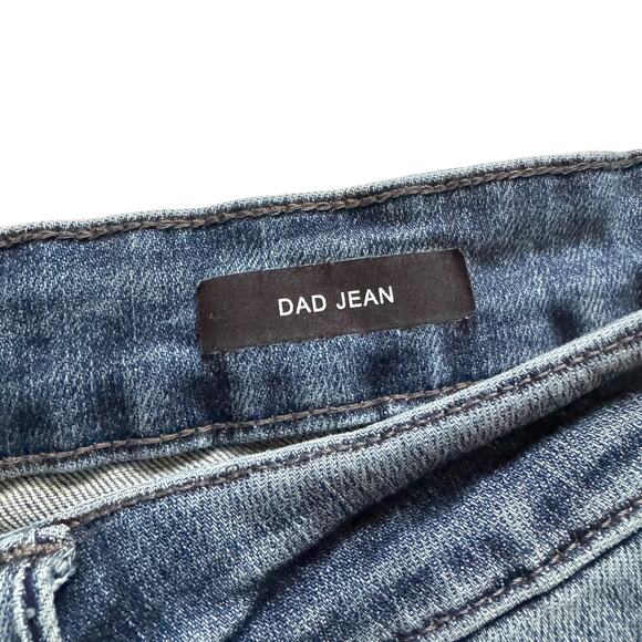 Judy Blue Dad Jeans Women’s 18W Blue high rise Distressed Cabincore Grunge - Picture 5 of 13